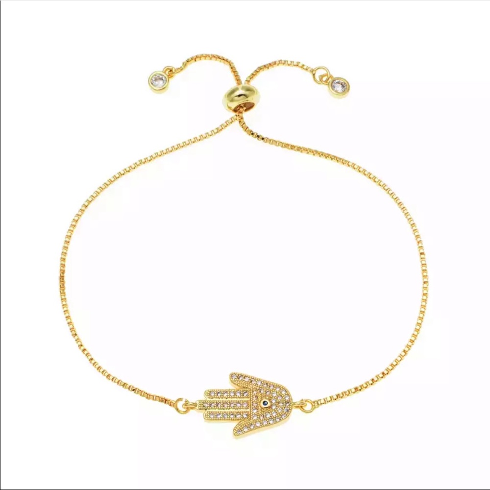 Evil Eye Hamsa Fatima Hand Bracelet